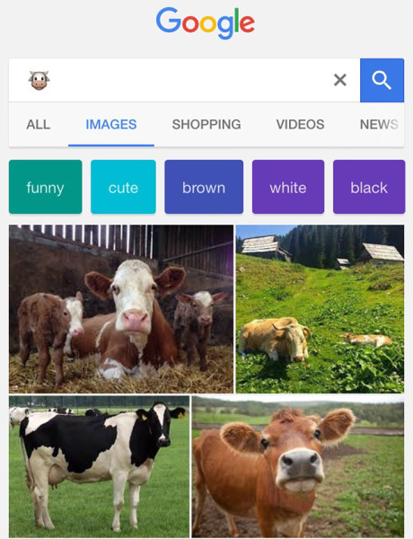 Google现在可以用emoji表情展开搜索