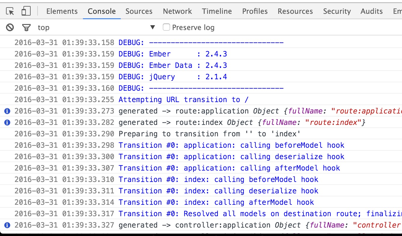 环境搭建以及使用Ember.js创建第一个静态页面