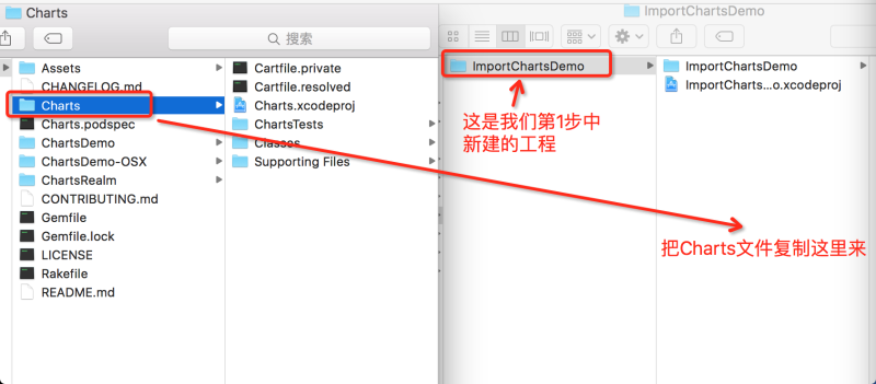 iOS在OC项目中集成Charts绘制图表框架