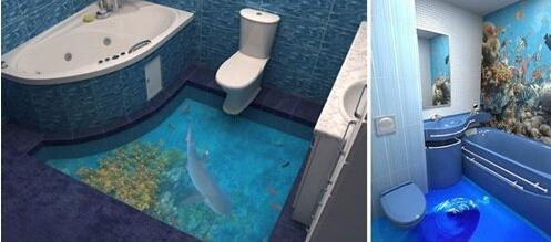 为把卧室变海底世界 迪拜推出3D地板