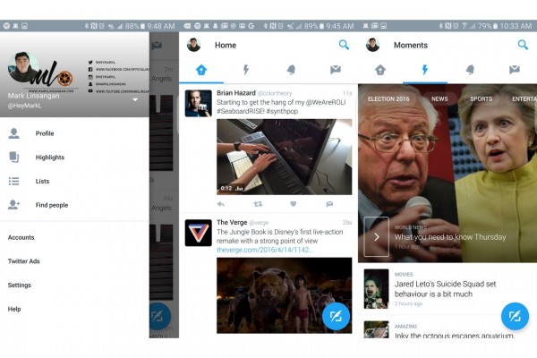 Twitter正式向Android用户推送新版面设计
