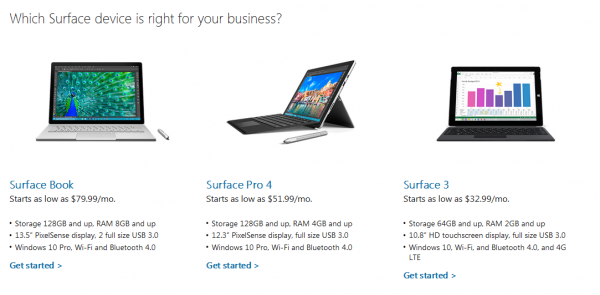微软推Surface会员计划：月费80美元获Surface Book