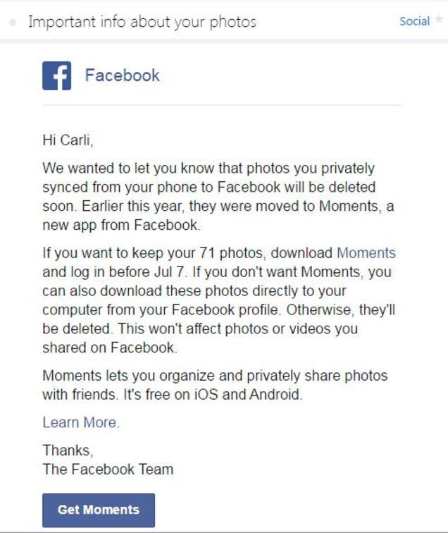 FB威胁用户：不装这款APP就删照片 它凭什么敢这么任性？