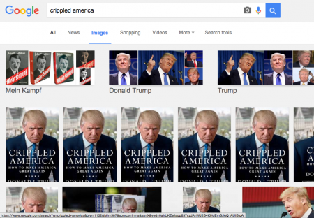 Google搜索再次将特朗普跟希特勒联系在一起