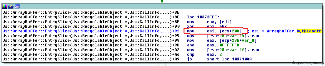 MS15-106 JScript ArrayBuffer.slice 任意地址读漏洞分析