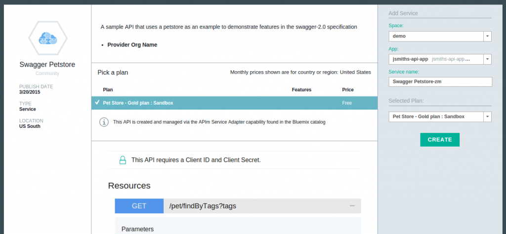 Bluemix API Management 服务入门