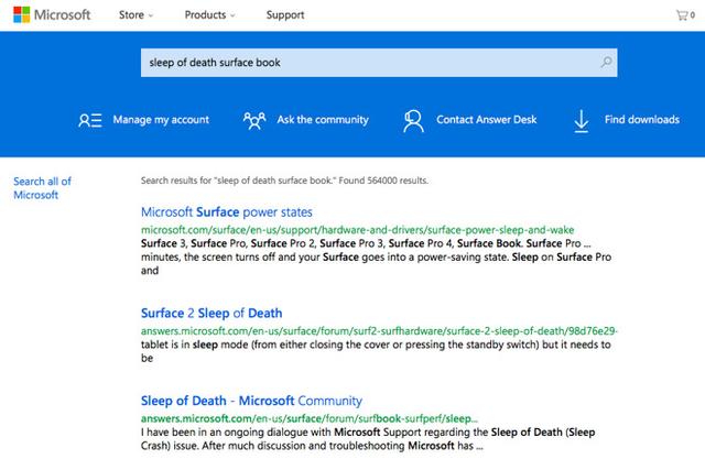 微软高端Surface Book曝出“死亡休眠”故障