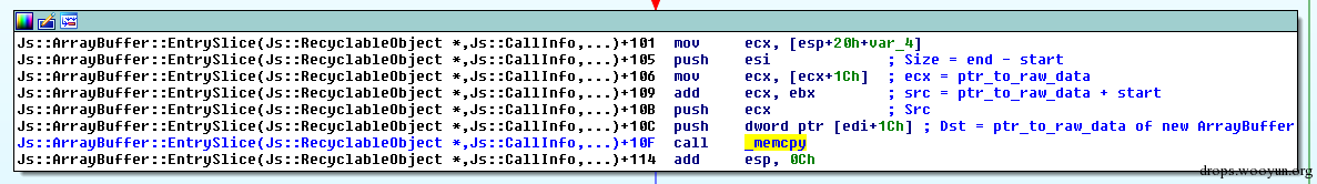 MS15-106 JScript ArrayBuffer.slice 任意地址读漏洞分析