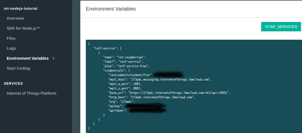 使用 Raspberry Pi 上的传感器在 Node.js 中创建一个 IoT Bluemix 应用程序