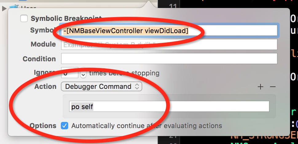 （技巧分享）老生常谈的符号断点 for Xcode ，找出你想要的ViewController