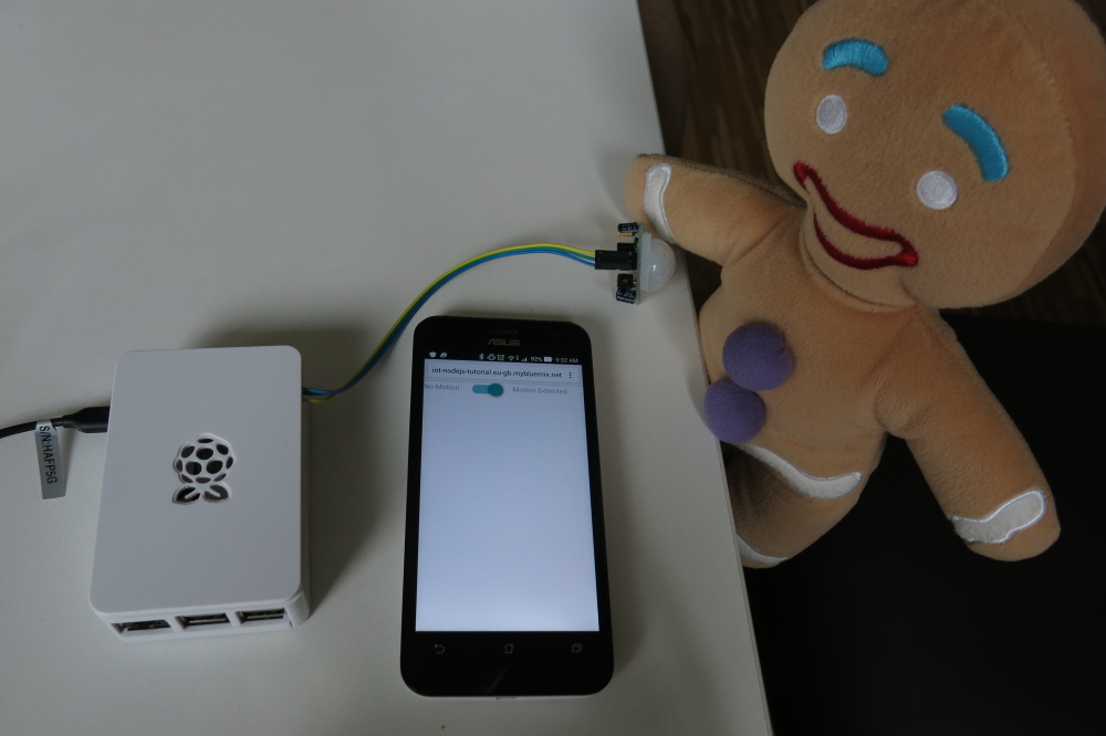 使用 Raspberry Pi 上的传感器在 Node.js 中创建一个 IoT Bluemix 应用程序