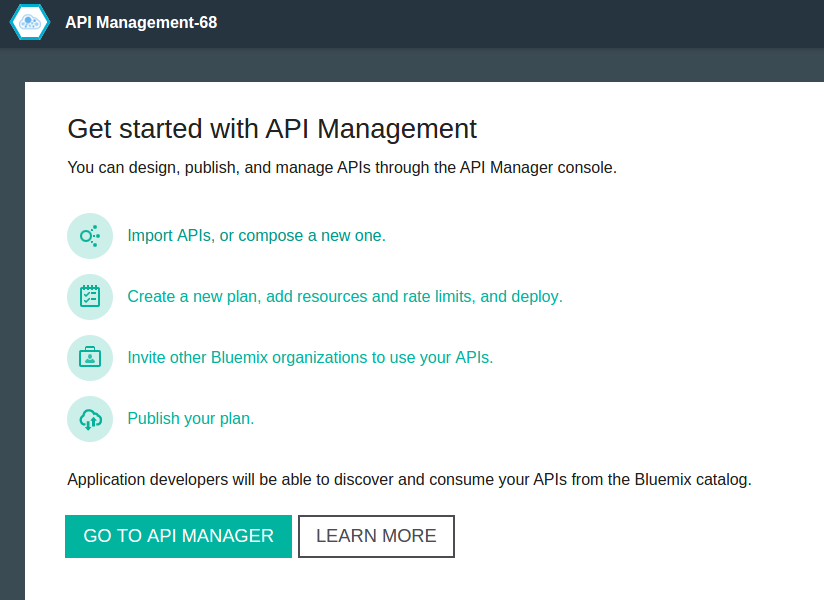 Bluemix API Management 服务入门