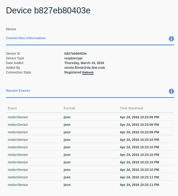 使用 Raspberry Pi 上的传感器在 Node.js 中创建一个 IoT Bluemix 应用程序