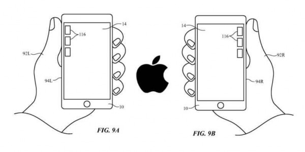 苹果提交单手操控iPhone新专利