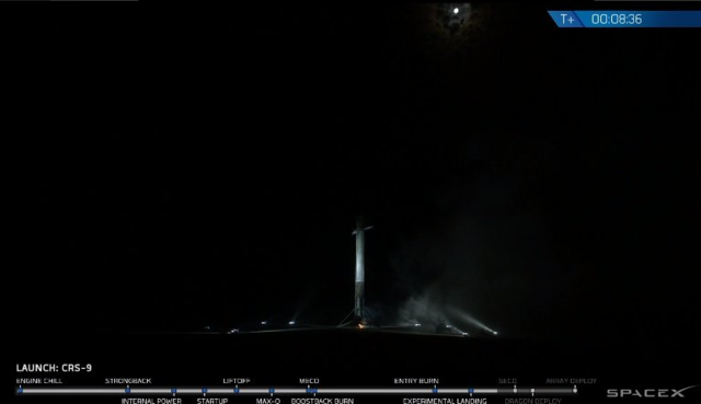 开弓仍有回头箭 SpaceX第二次陆上回收火箭获成功！