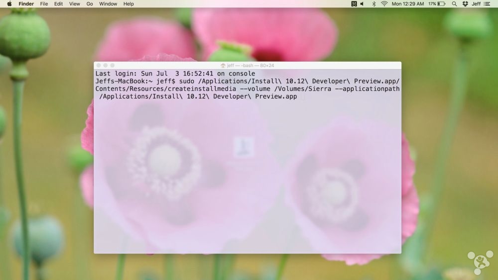 Mac教程：如何创建 macOS Sierra 安装U盘