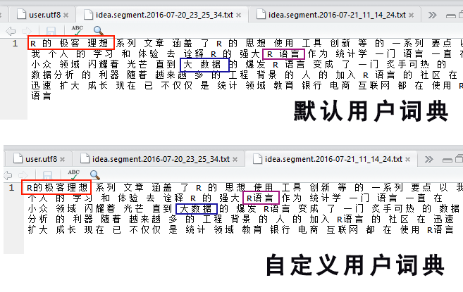 R语言中文分词包jiebaR