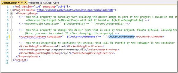 在Hyper-V的Docker主机上使用Visual Studio Docker工具