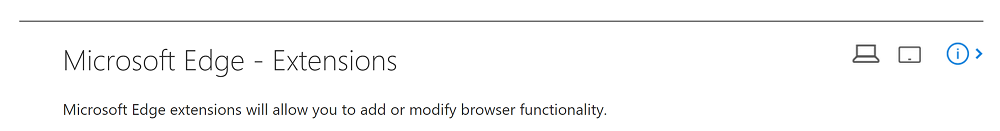 移动版Edge浏览器或不支持扩展插件