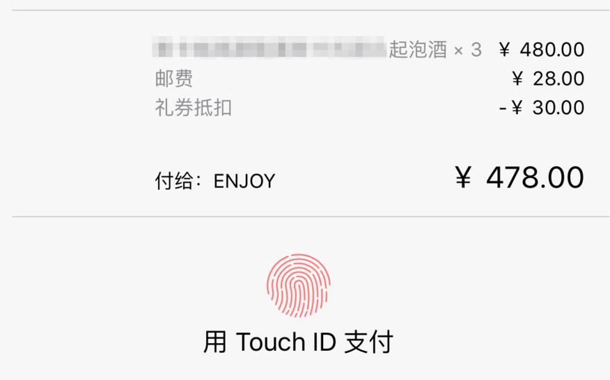 ENJOY的Apple Pay应用内支付