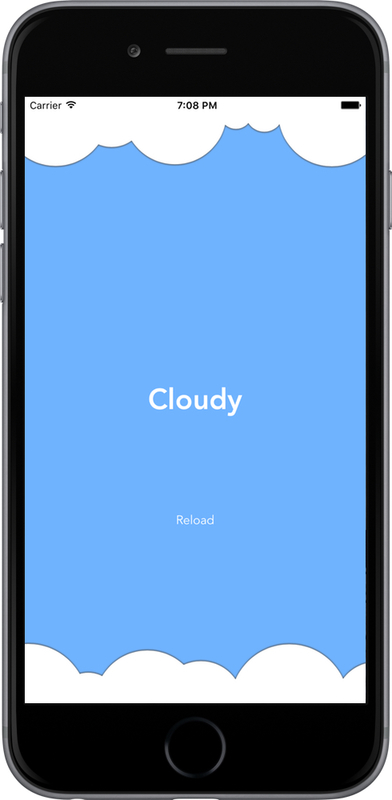 [iOS] Cloudy ：随机生成蓝天白云背景