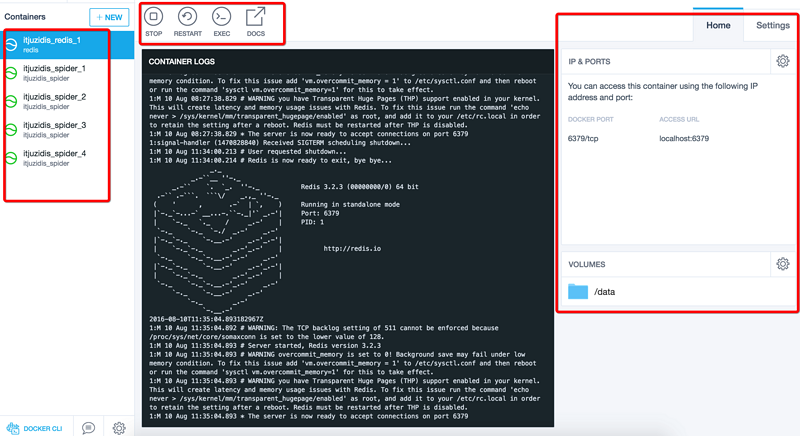 scrapy_redis 和 docker 实现简单分布式爬虫