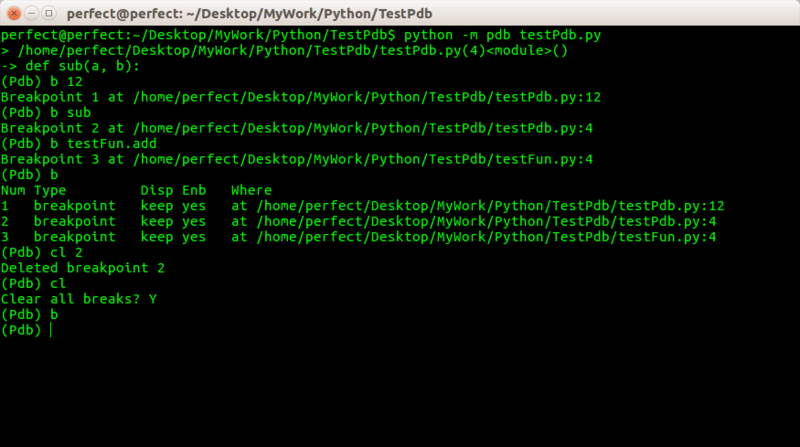 使用Pdb调试Python