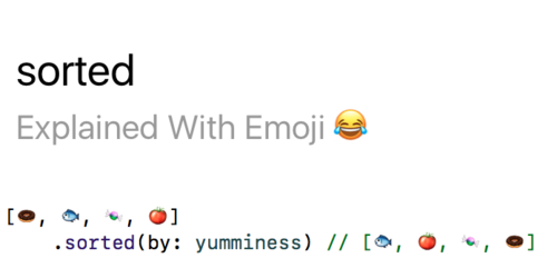 Emoji 上的 Swift：换一种视角来理解 Swift 高阶函数