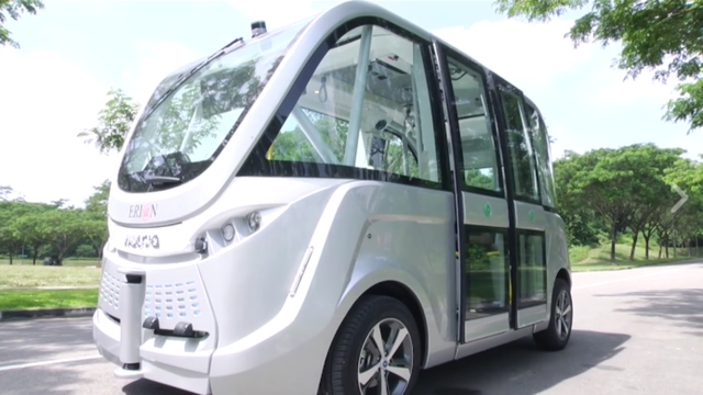 这辆无人驾驶巴士明年将在新加坡上路测试