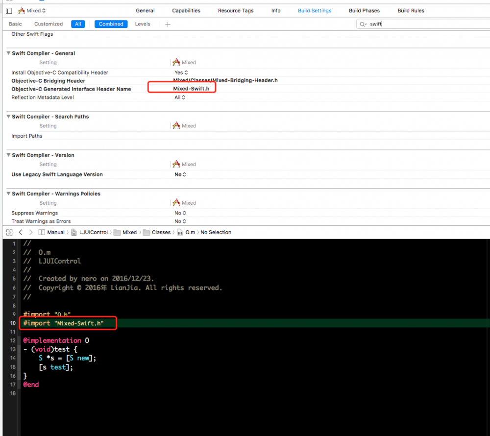 制作Swift和Objective-C Mixed的Pod