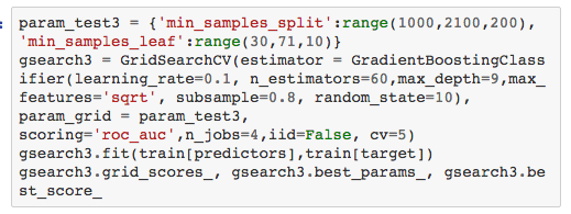 用Python进行梯度提升算法的参数调整
