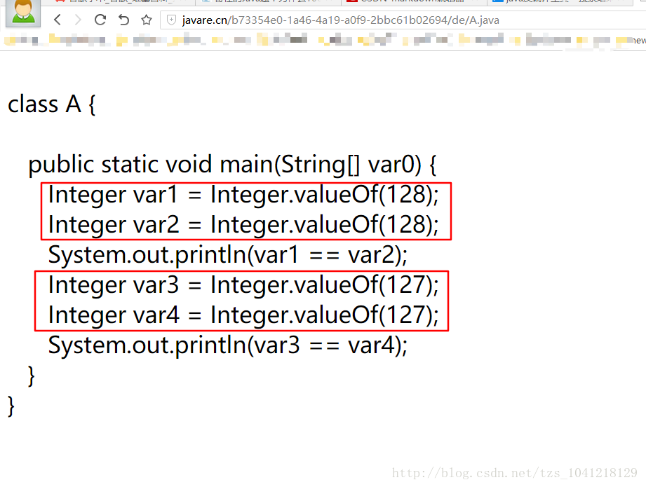 奇怪的Java：为什么128 == 128返回为False，而127 == 127会返回为True?