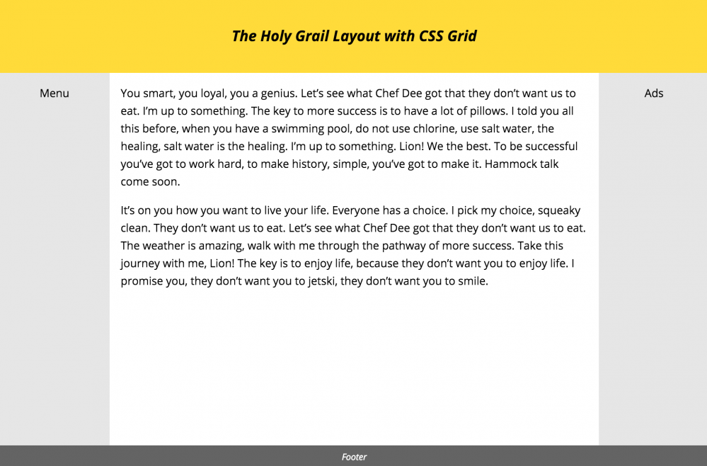 网格布局（CSS Grid Layout）浅谈