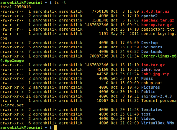 如何在Linux中按最后修改时间对ls命令的输出进行排序