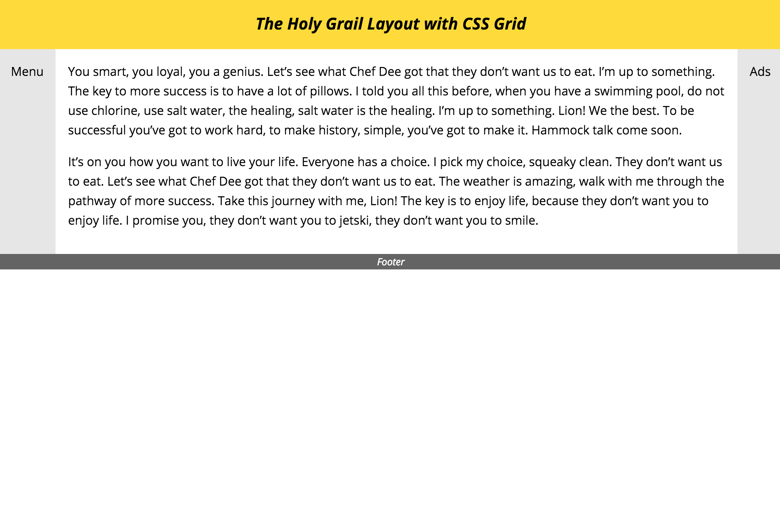 网格布局（CSS Grid Layout）浅谈