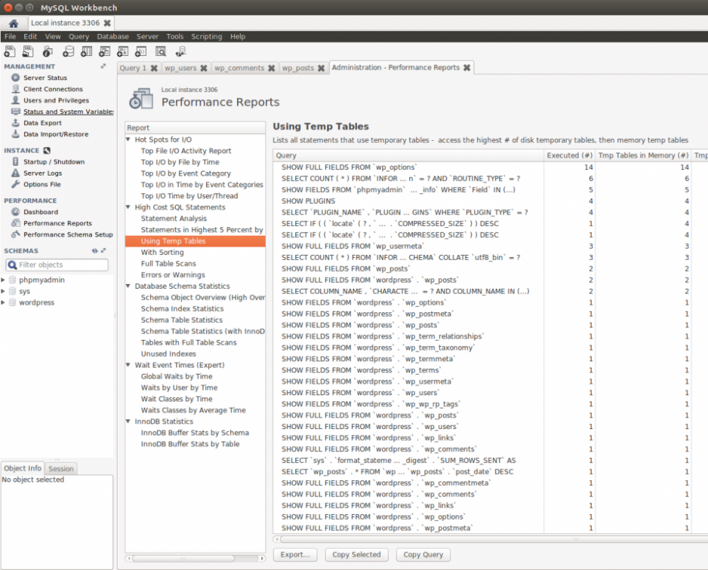 mysql workbench功能新发现