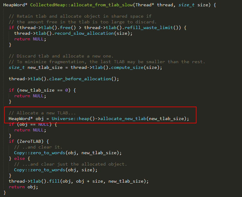 JVM源码分析之Java对象的内存分配