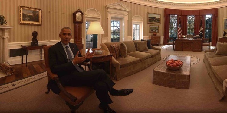 奥巴马的白宫 VR 纪录片，360 度的温情告别