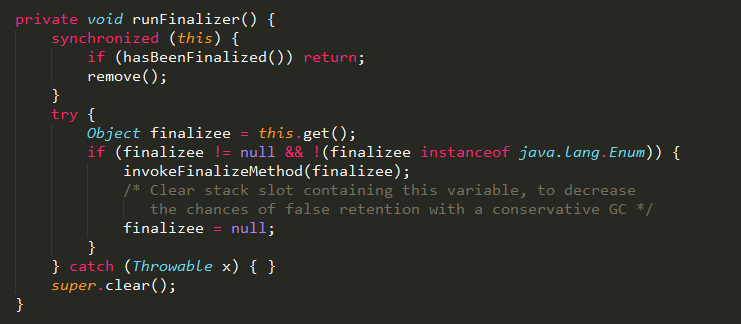 深入分析Object.finalize方法的实现原理