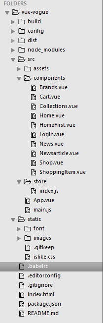 一个vue2.0+vuex+vue-router搭建的单页潮流购物网站