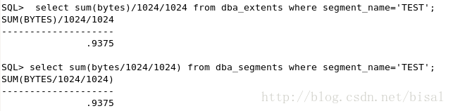 ORA-01653/01654错误和dba_free_space视图的理解