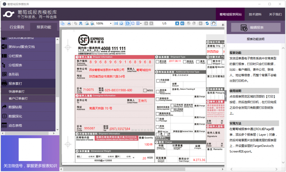 如何实现报表设计中的高精度报表套打？