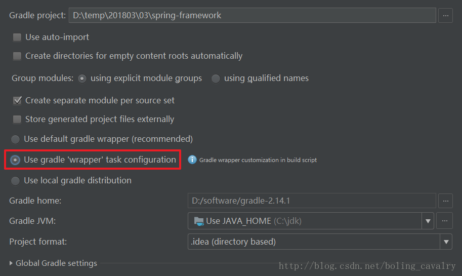 下载Spring4.1.x源码并用IntelliJ IDEA打开