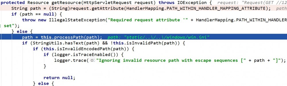 Traversal with Spring MVC on Windows复现分析【CVE-2018-1271】