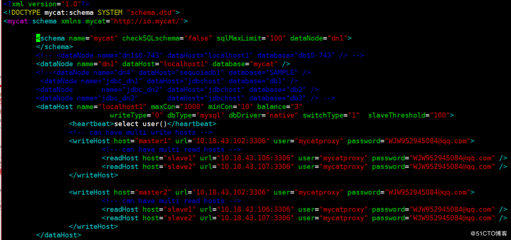 mysql读写分离实现 jdk+mycat环境部署