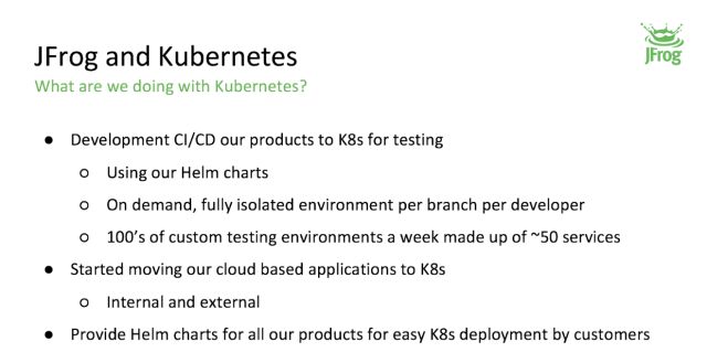 JFrog 内部基于 Kubernetes 的实践