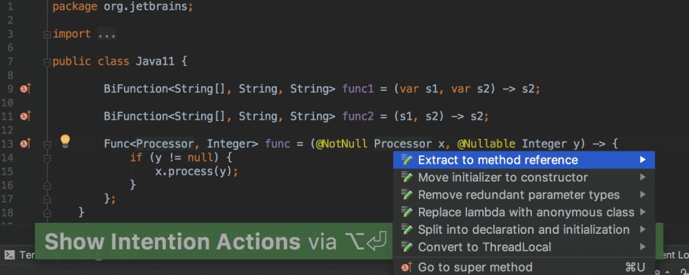 IntelliJ IDEA 2018.2 发布，支持 Java 11 和 Touch Bar