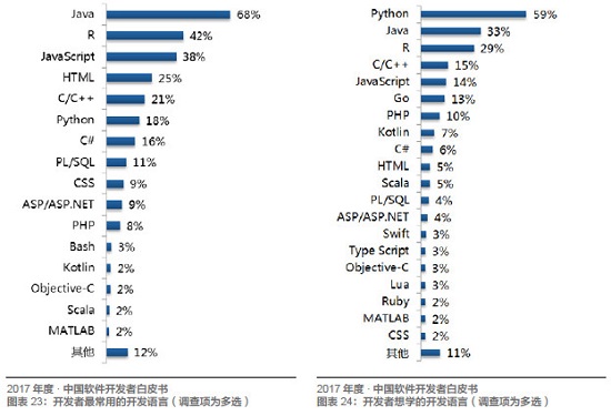 Java、R、JS 最常用，架构师薪资最高！起底中国开发者现状